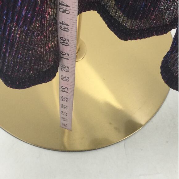 BLOOMCHIC 22-24 3X Plus Luxe Mesh Pleated Elastic Waist Wrap Midi Dress NWT B101 - Picture 5 of 10